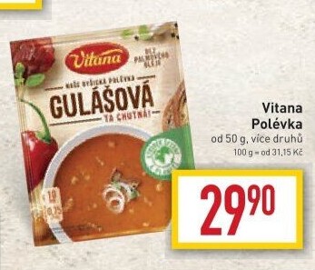 Instantní polévky Vitana