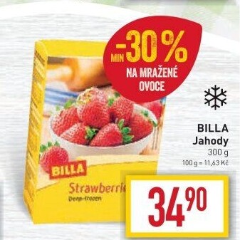 Jahody mražené Billa