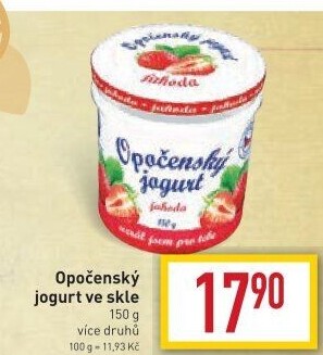 Jogurt ochucený Opočenský Bohemilk