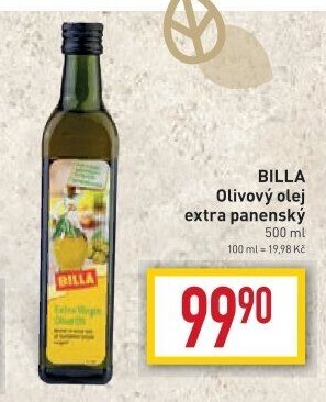 Olivový olej extra panenský Billa