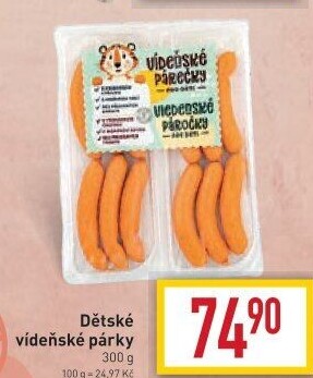Párky vídeňské dětské Bilbo