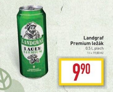 Pivo premium ležák Landgraf