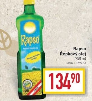 Řepkový olej Rapso