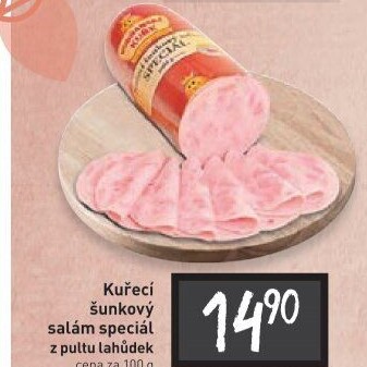 Salám šunkový kuřecí speciál Vodňanské kuře