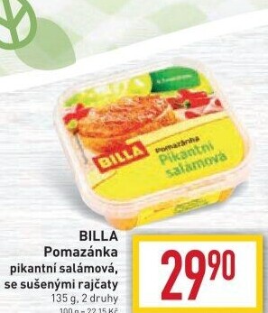 Salámová pikantní pomazánka Billa