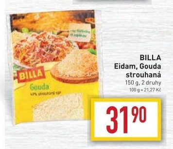 Sýr strouhaný Eidam Billa