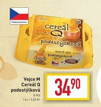 Vejce M Cereál Q z podestýlky Schubert