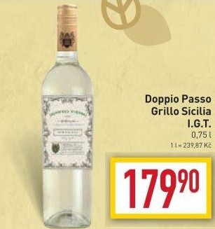 Víno Grillo Sicilia IGT Doppio Passo