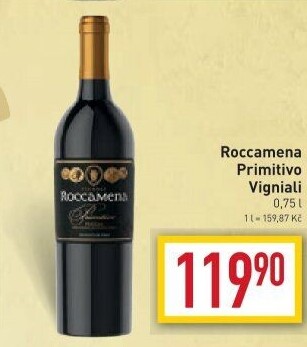 Víno Roccamena Primitivo Vigniali