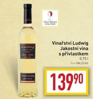 Víno Vinařství Ludwig - přívlastkové