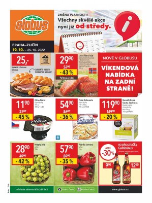 akční leták Globus 19.10.2022-25.10.2022