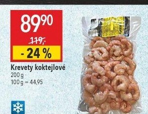 Krevety koktejlové mražené