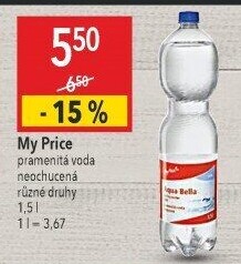 Pramenitá voda My Price