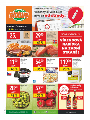 akční leták Globus 19.10.2022-25.10.2022