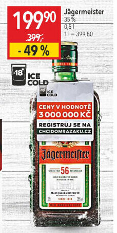 Bylinný likér Jägermeister