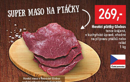 Hovězí plátky Globus