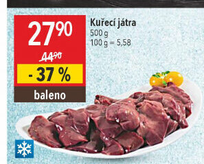 Játra kuřecí mražená
