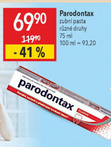 Pasta na zuby Classic bez fluoru Parodontax