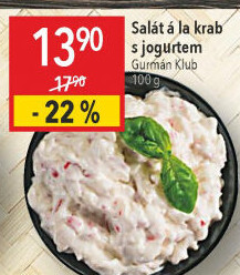 Salát a la krab s jogurtem