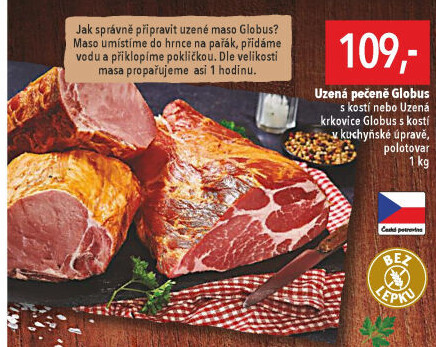 Uzená pečeně s kostí Globus