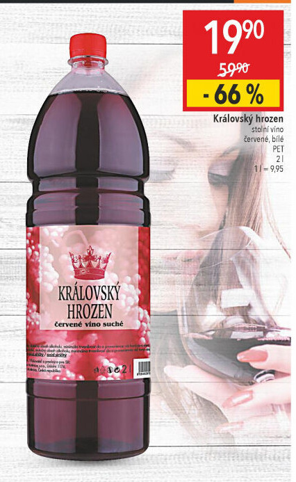 Víno Královský hrozen Vinařství Mutěnice