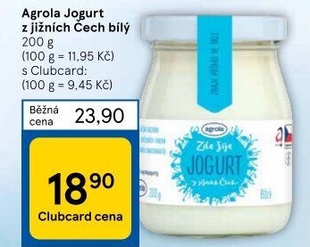 Bílý jogurt jihočeský Agro-La