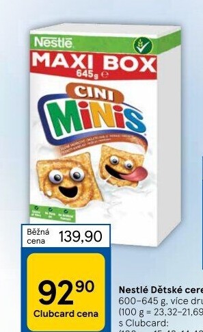 Cereálie Nestlé