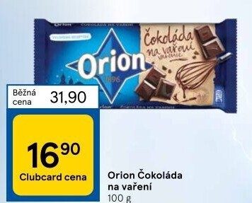 Čokoláda na vaření Orion