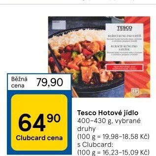 Hotová jídla Tesco