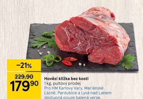 Hovězí přední bez kosti - kližka