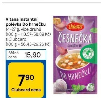 Instantní polévka do hrnečku Vitana
