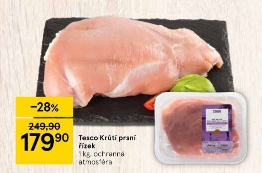Krůtí prsní řízky Tesco