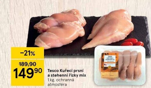 Kuřecí řízky mix Tesco