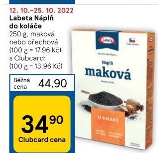 Náplně Labeta