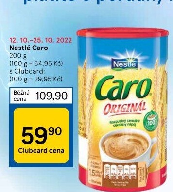 Nápoj instantní obilninový Caro Nestlé