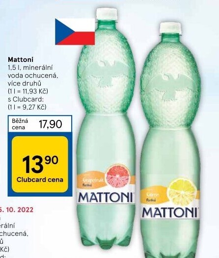 Ochucená voda Mattoni