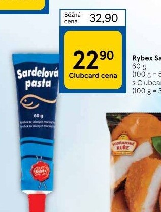 Pasta sardelová Rybex