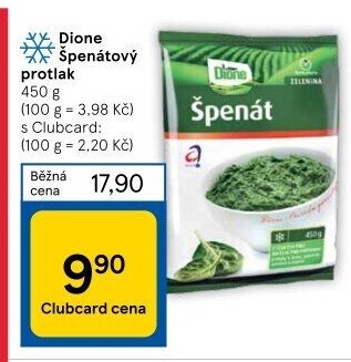 Špenát mražený Dione
