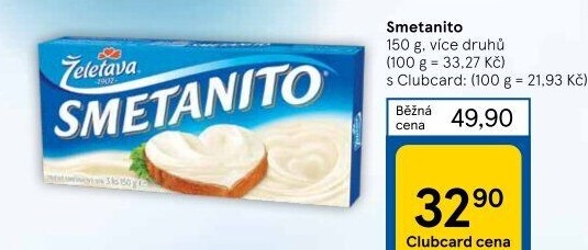 Sýr tavený Smetanito Želetava