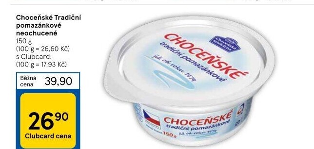 Tradiční pomazánkové Choceňské