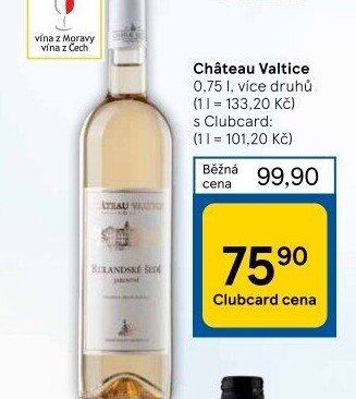 Vína Chateau Valtice