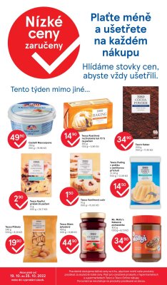 akční leták Tesco 19.10.2022-25.10.2022