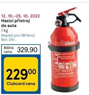 Hasicí přístroj