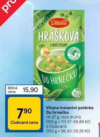Instantní polévka do hrnečku Vitana