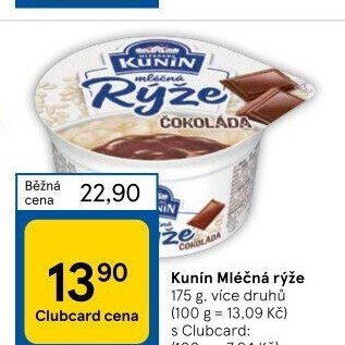 Mléčná rýže Kunín