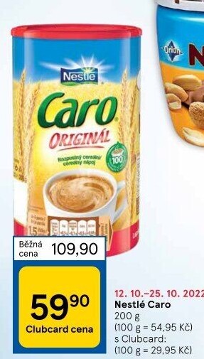 Nápoj instantní obilninový Caro Nestlé