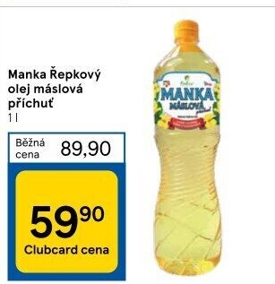 Řepkový olej Manka máslová Fabio