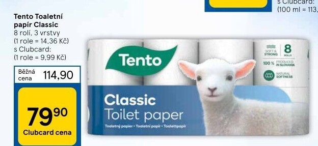 Toaletní papír 3vrstvý Tento