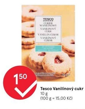 Vanilínový cukr Tesco
