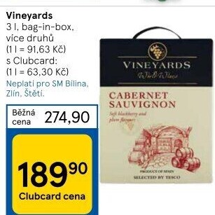 Vína Vineyards World Wines - bag in box